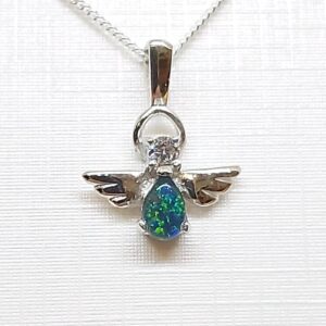 Sterling Silver Gem Quality Triplet Opal Pendant