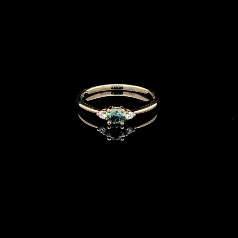 Sapphire Ring in 9K Yellow Gold 6052