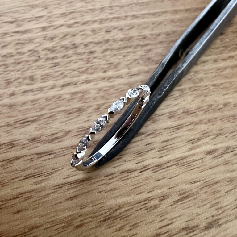 Gold Marquise Diamond Ring 8058