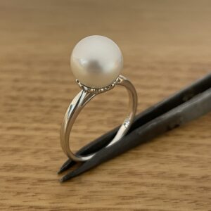 18K White Gold South Sea Pearl Ring