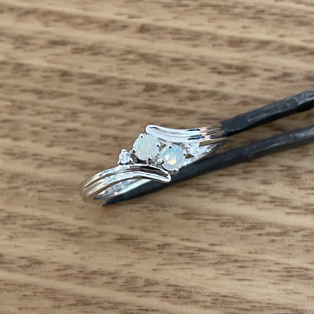 Sterling Silver Solid Opal Rings