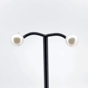 Sterling Silver Freshwater Mabé Pearl Stud Earrings – GC01705