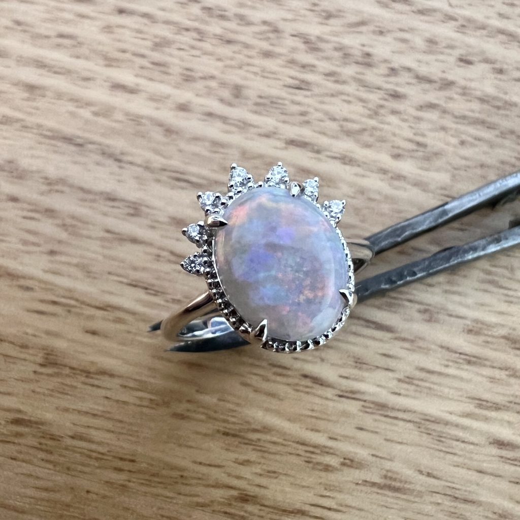 Queenie Crown Ring set in 14K Gold