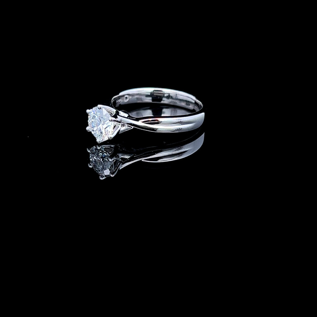 14K Yellow Gold Solid Crystal Opal & Diamond Ring 826416