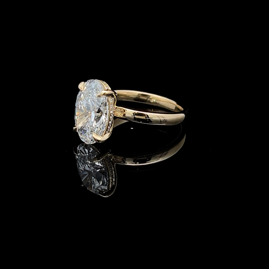 14K Yellow Gold Marquise Diamond Engagement Ring 826473